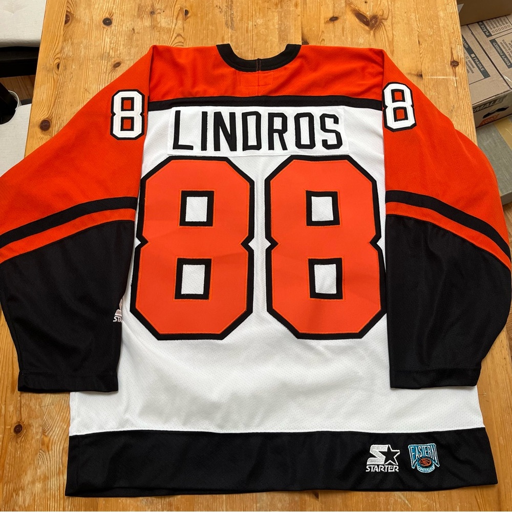 Eric Lindros Philadelphia Flyers Authentic Starter Hockey Jersey